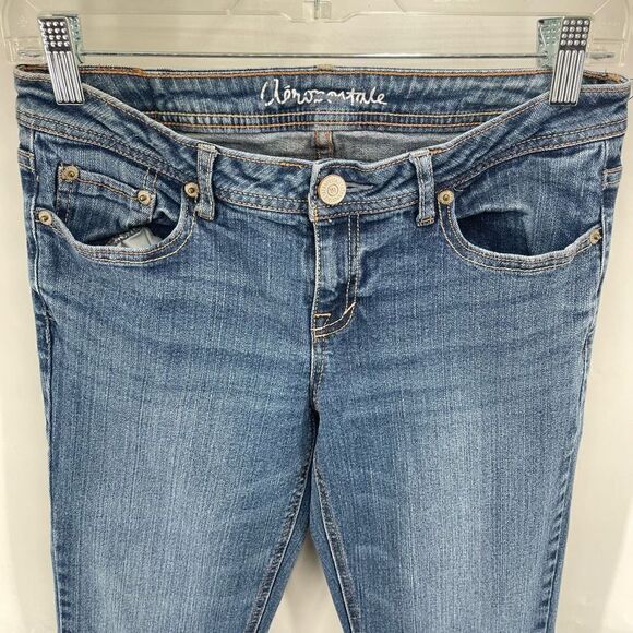 Aeropostale Womens Chelsea Bootcut Jeans Stretch Medium Wash Blue 6 Regular - Picture 7 of 9